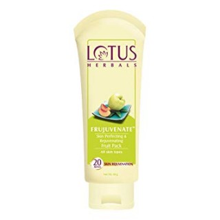 Lotus Herbals FRUJUVENATE Skin Perfecting & Rejuvenating Fruit Pack 60 gm